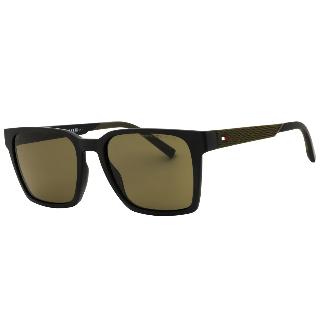 Tommy Hilfiger TH 2143/S 07ZJ QT BLACK GREEN/GREEN Sunglasses 55X19X145 One Size
