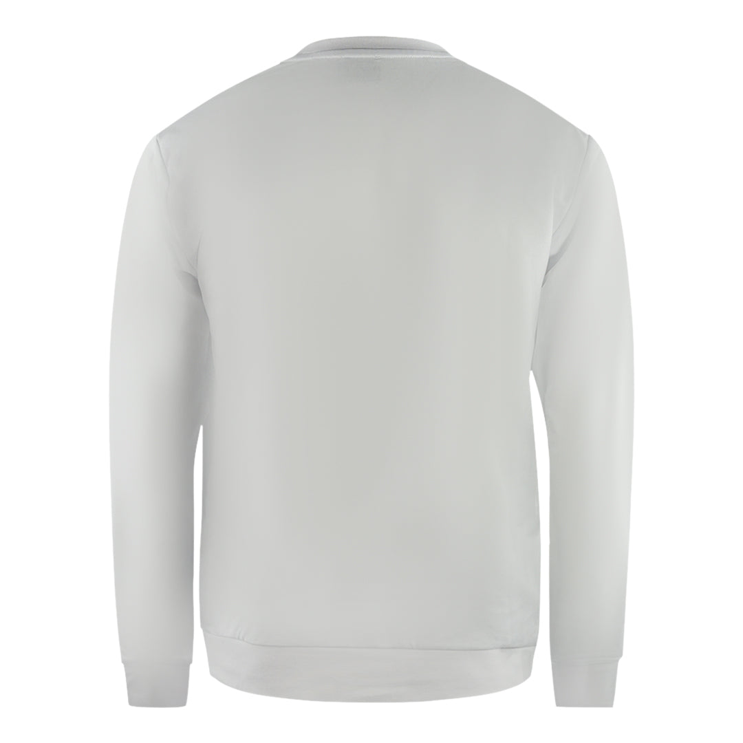 Ea7 Box Logo White Sweatshirt 3RPM60 PJ05Z 1100