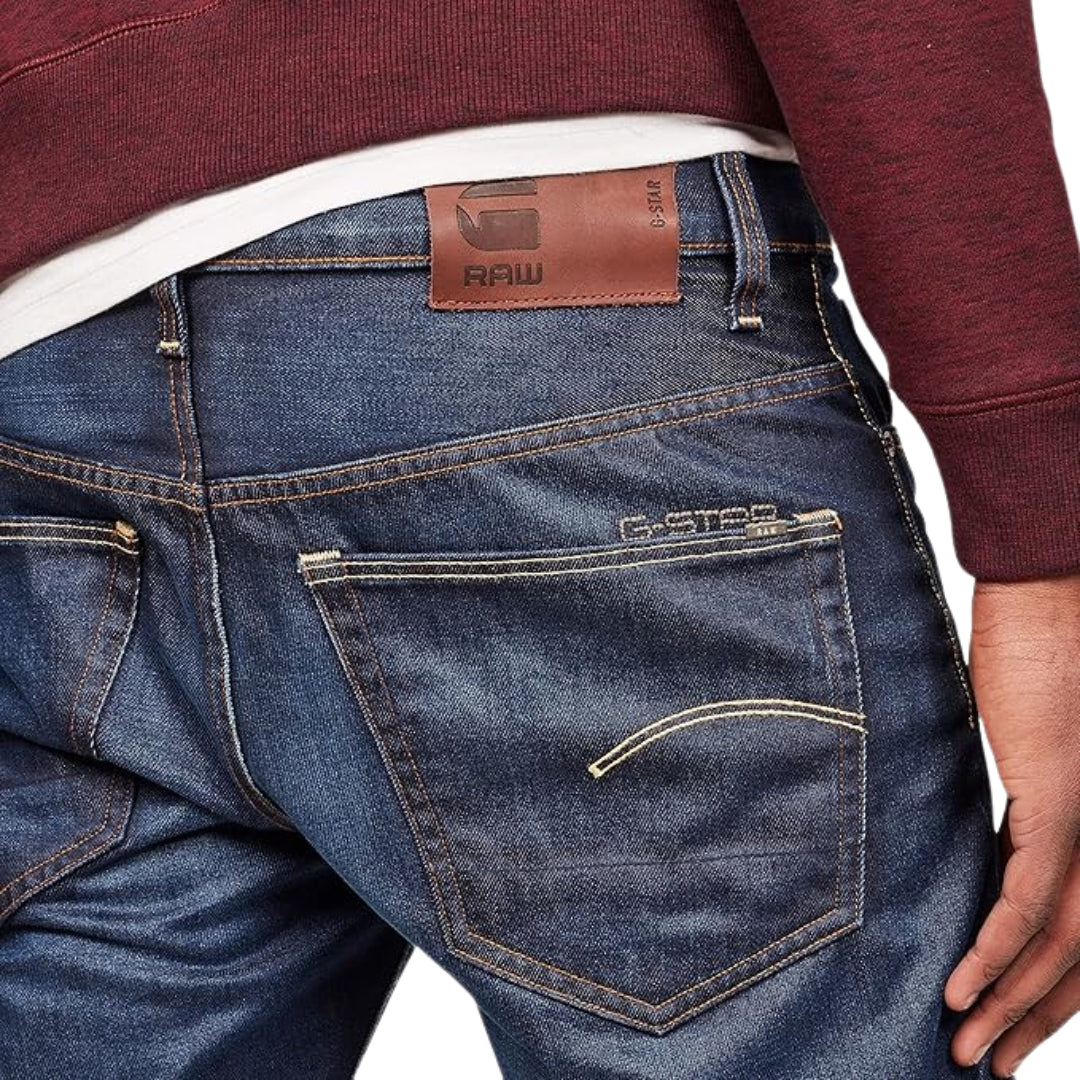 G Star Dark Blue 3301 Loose Swash Denim Jeans