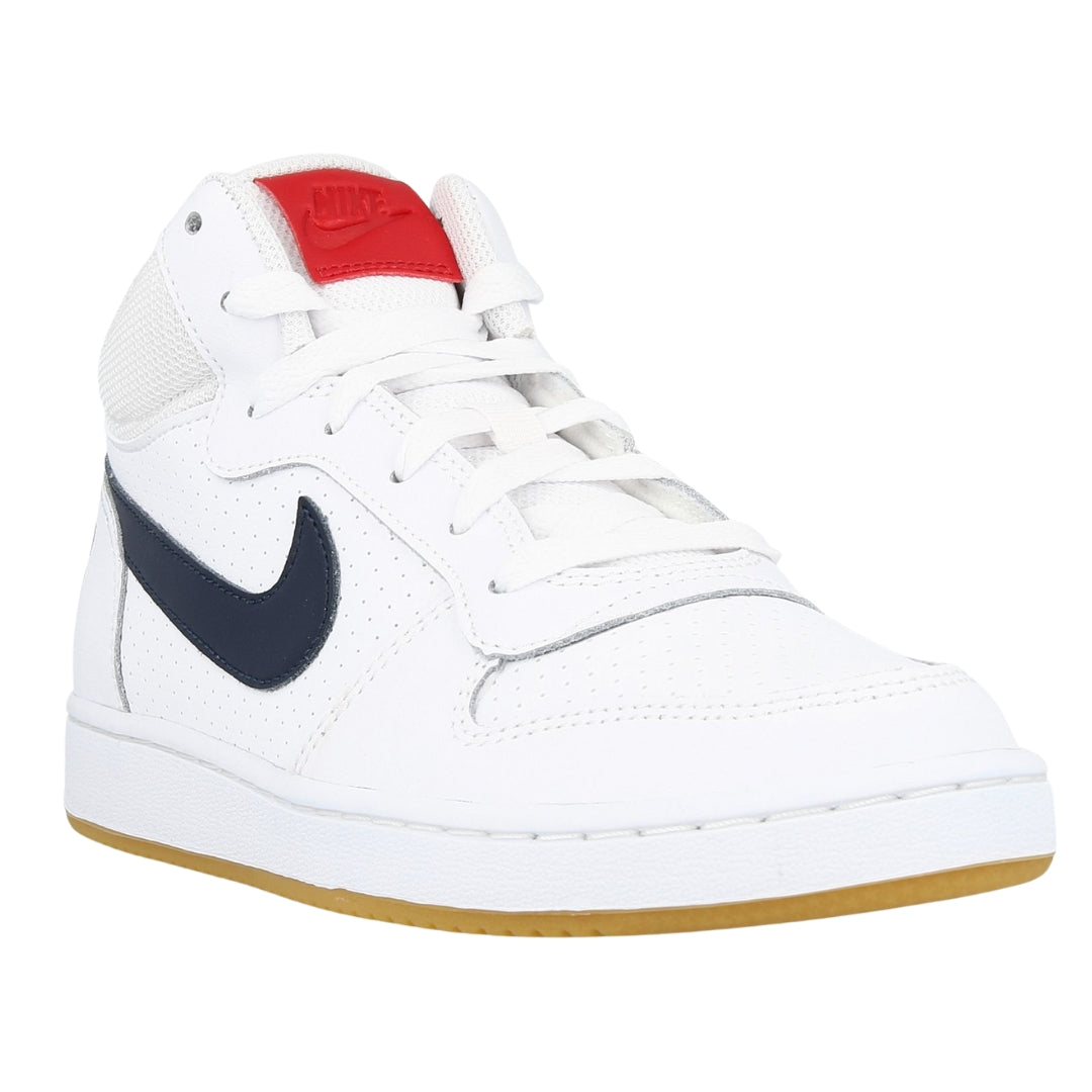 Nike 839977 107 107 White/Black/Red Trainer Nike Court Borough Mid (Gs) UK 3.5