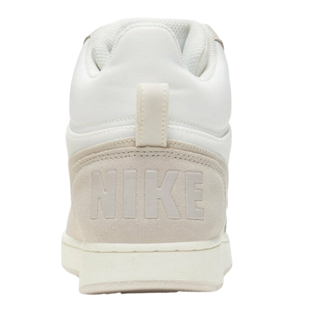 NIKE 844907 101 Nike Court Borough Mid Prem WHITE/BEIGE TRAINER WOMEN UK 3
