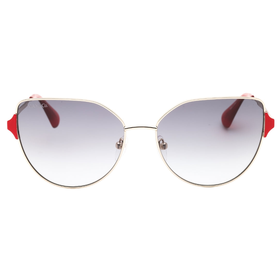Max & Co Mo0082 32B Gold / Gradient Smoke Sunglasses One Size