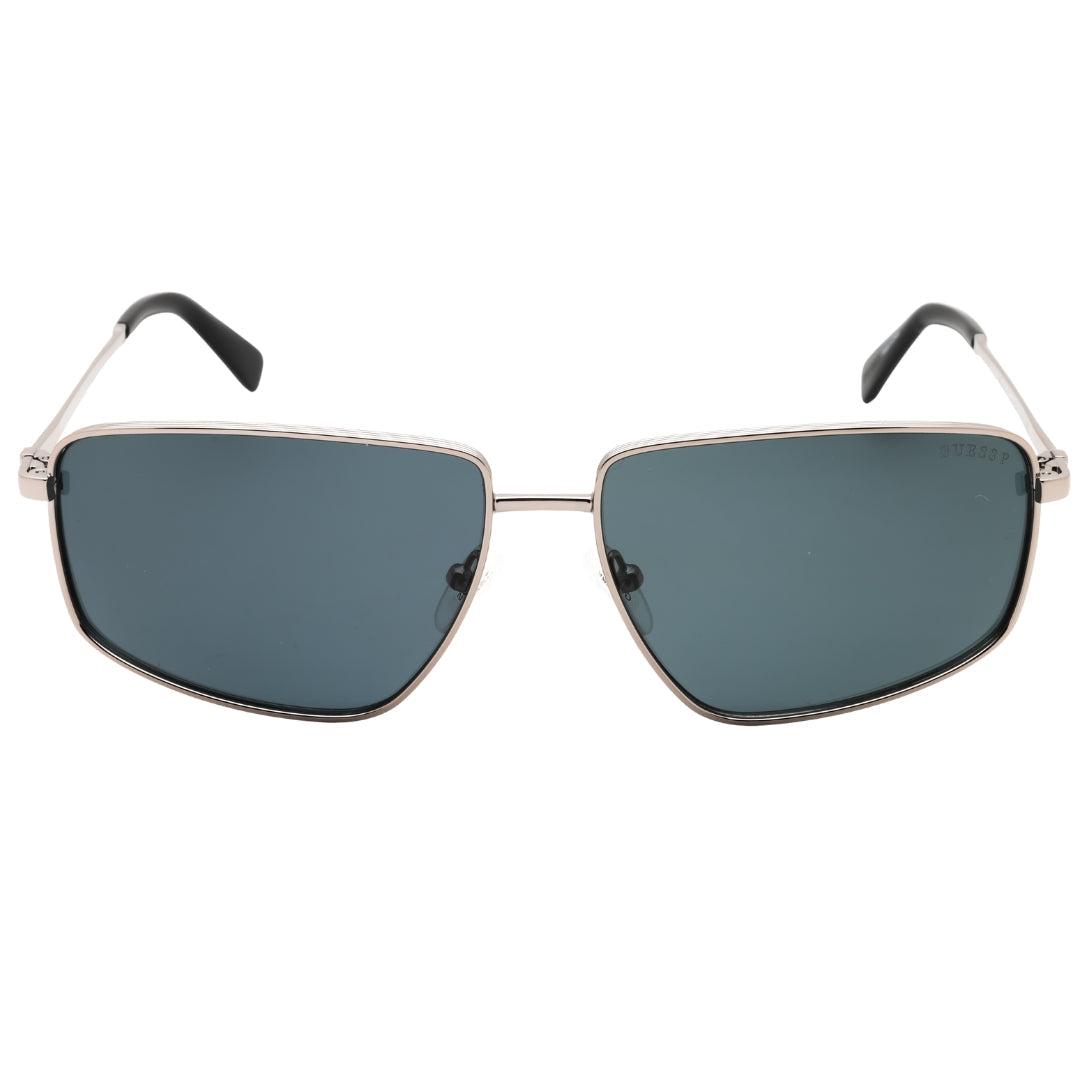 Guess Gu00088 08D Shiny Gunmetal / Smoke Polarized Sunglasses One Size