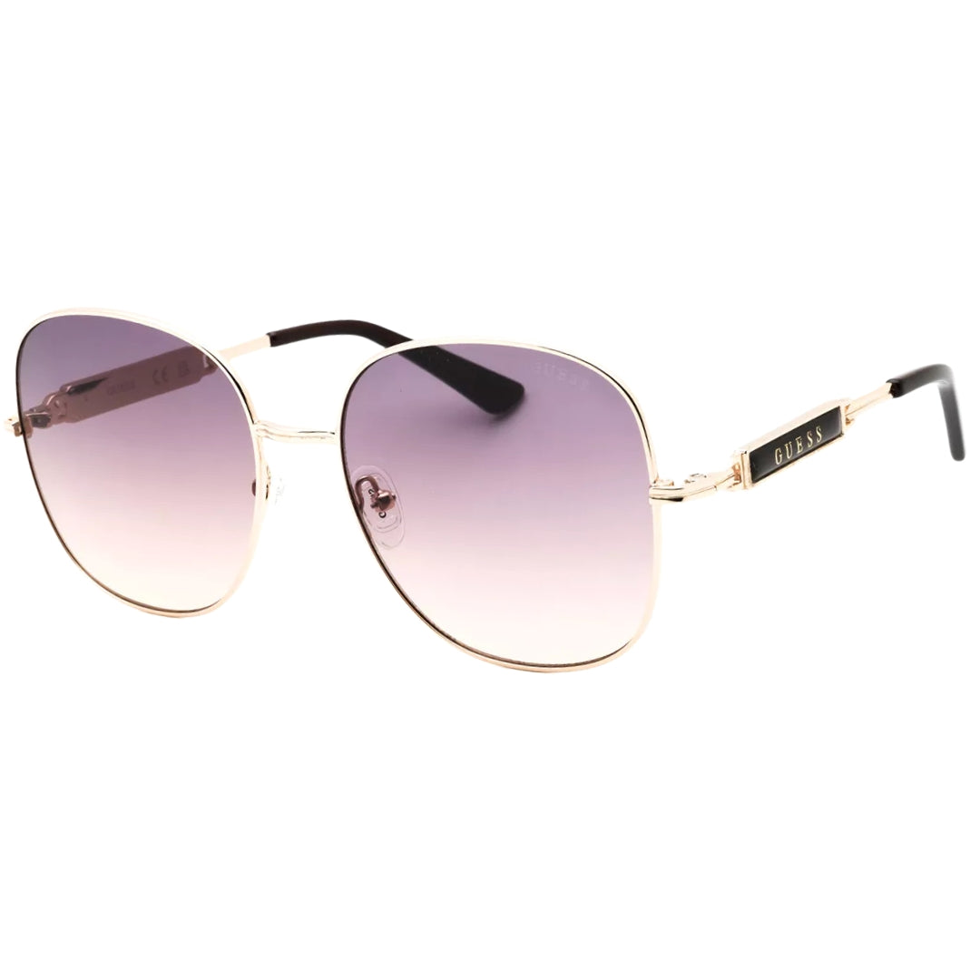Guess Gold Frame Gradient Bordeaux Lensed Sunglasses GF6190 32T