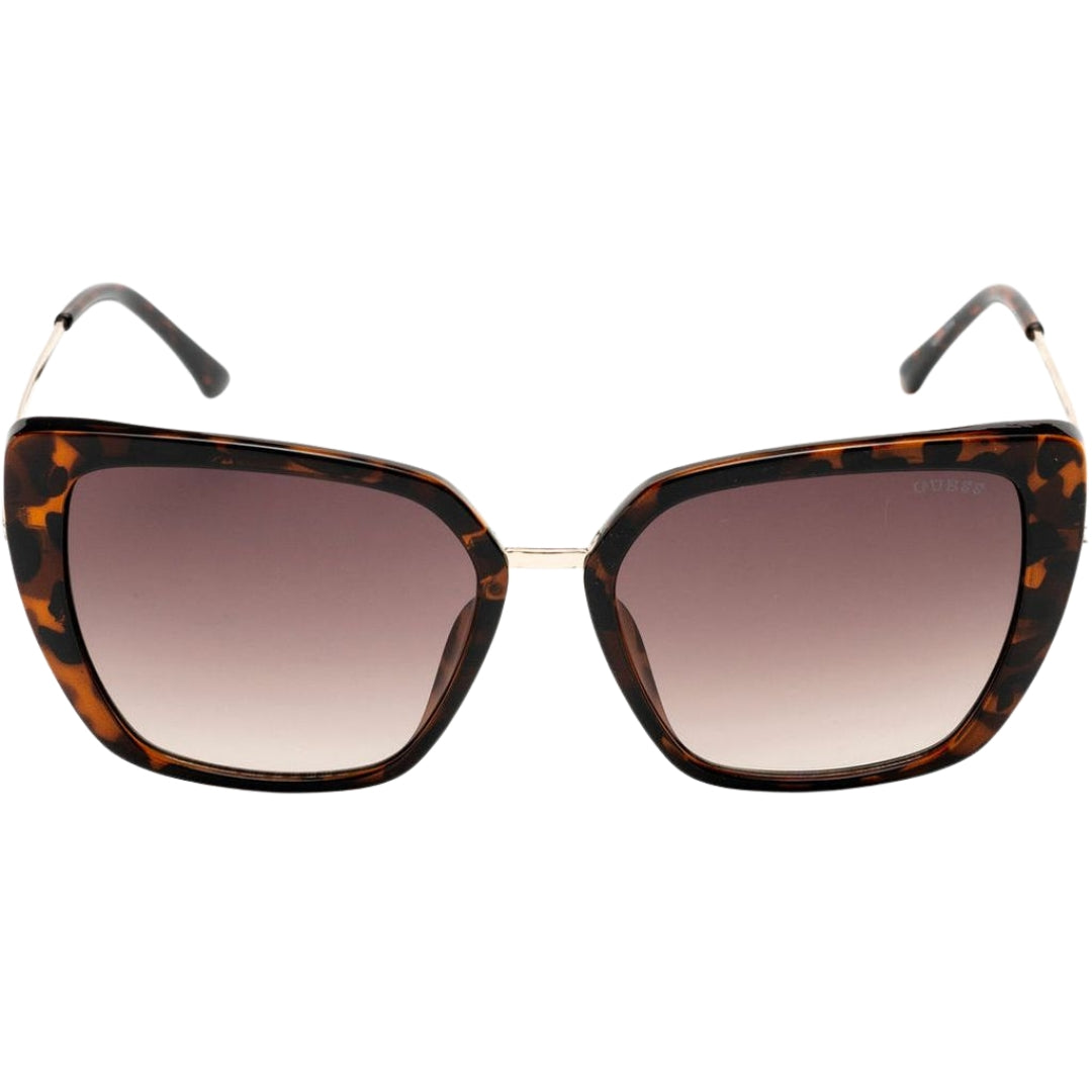 Guess Cat Eyes Brown Gradient Lens Dark Havana Brown Sunglasses GF6199F