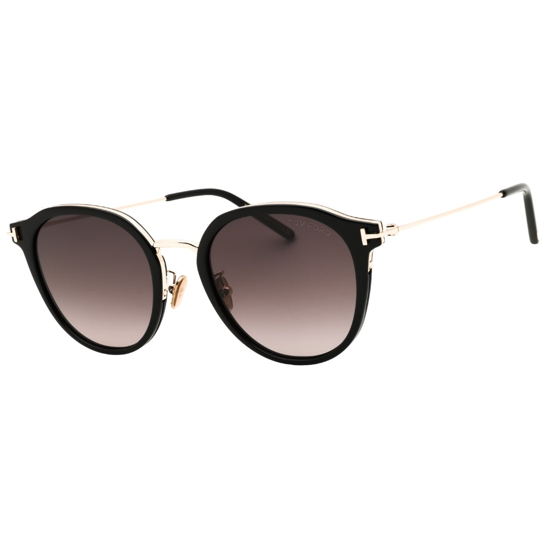 Tom Ford FT1143-K 01F shiny black / gradient brown Sunglasses 54X21X145 One Size