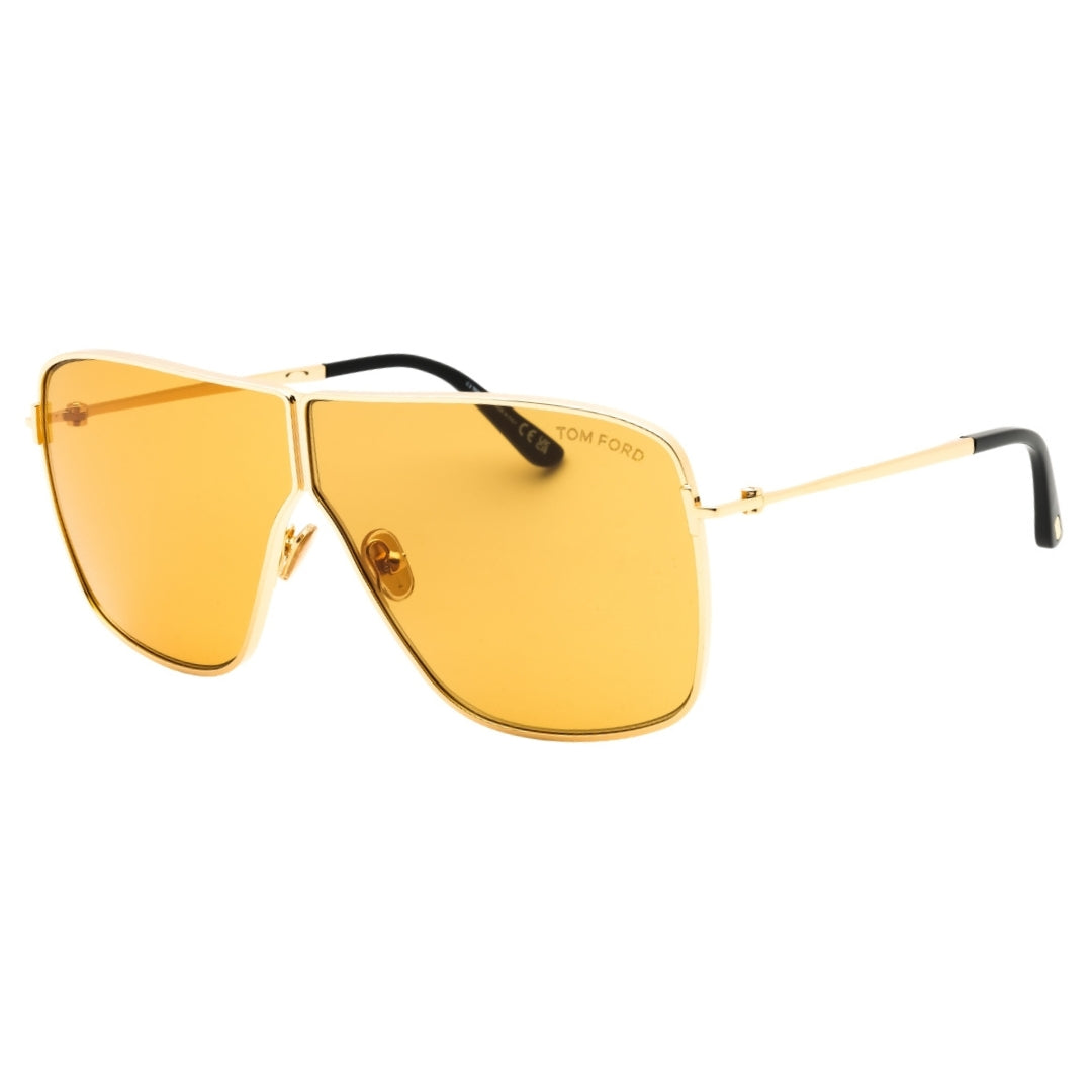 Tom Ford FT1159 Huxley 30E shiny deep gold / brown Sunglasses Female 68X3X135 One Size
