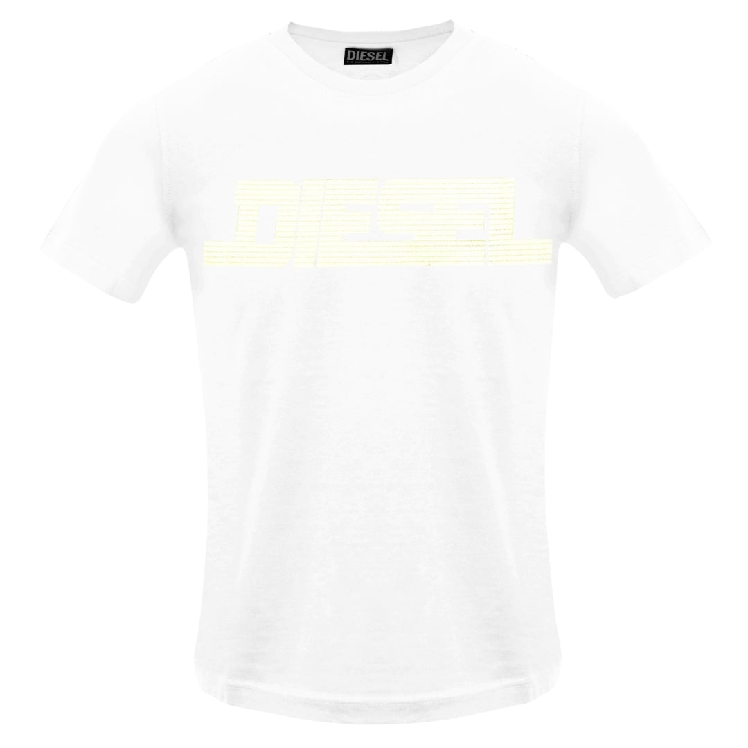 Diesel T Just 12 5 Bright White T Shirt 100 White - Style Centre Wholesale