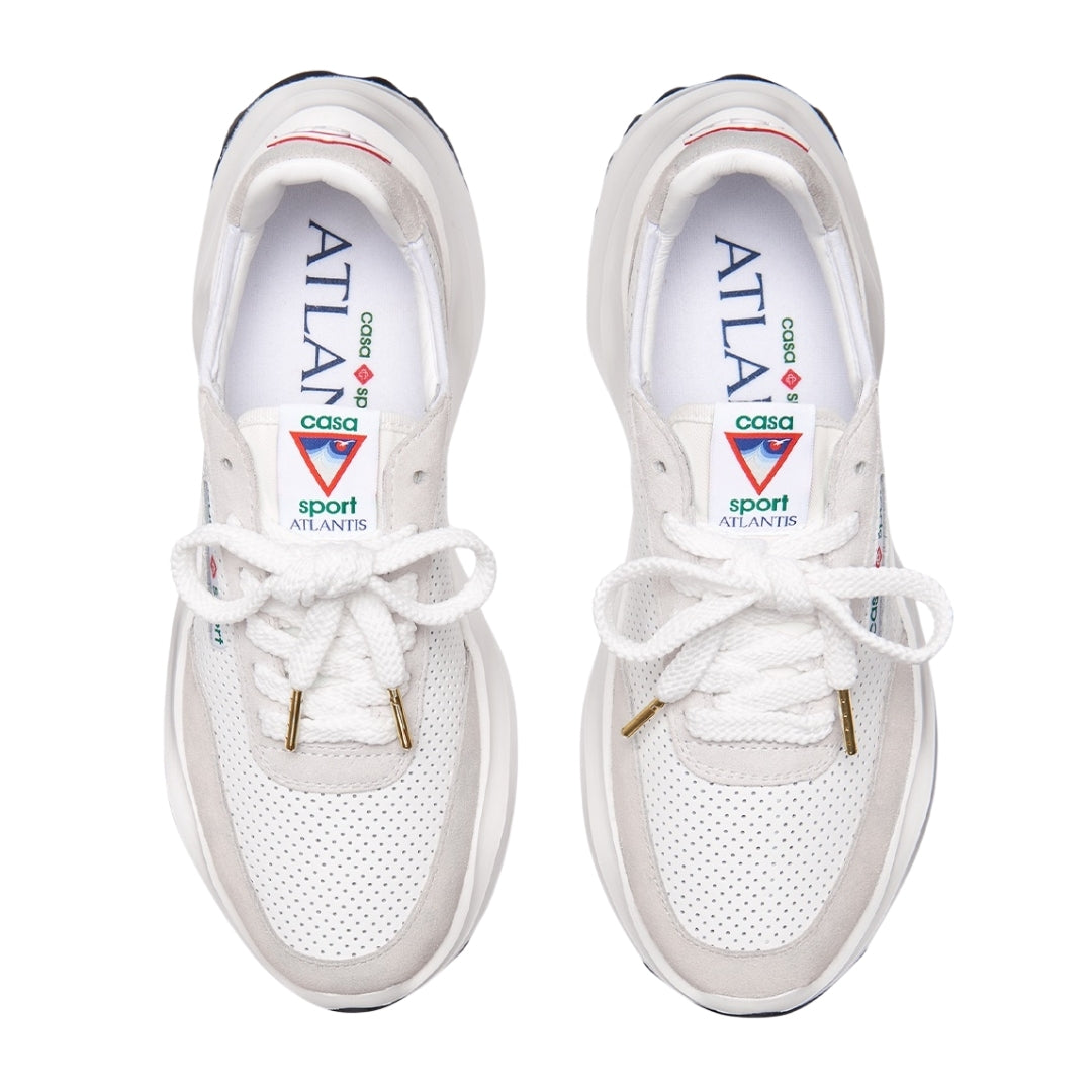 Casablanca Atlantis Sneaker White Af22 Snk 002 01 4 002 White Shoes Womens