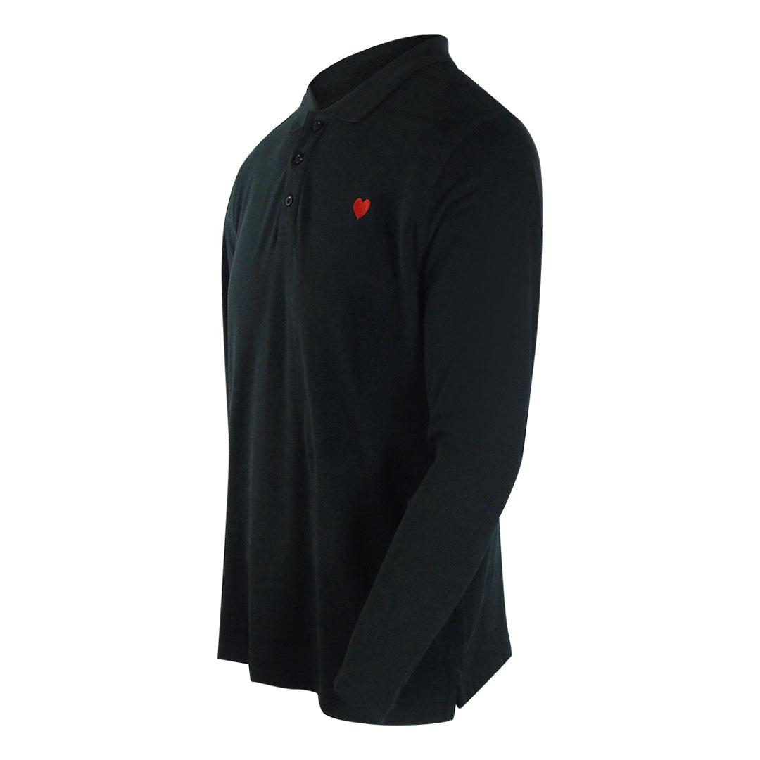 Love Moschino Jh7470Pp0Nl51000 Black Polo Shirt Mens