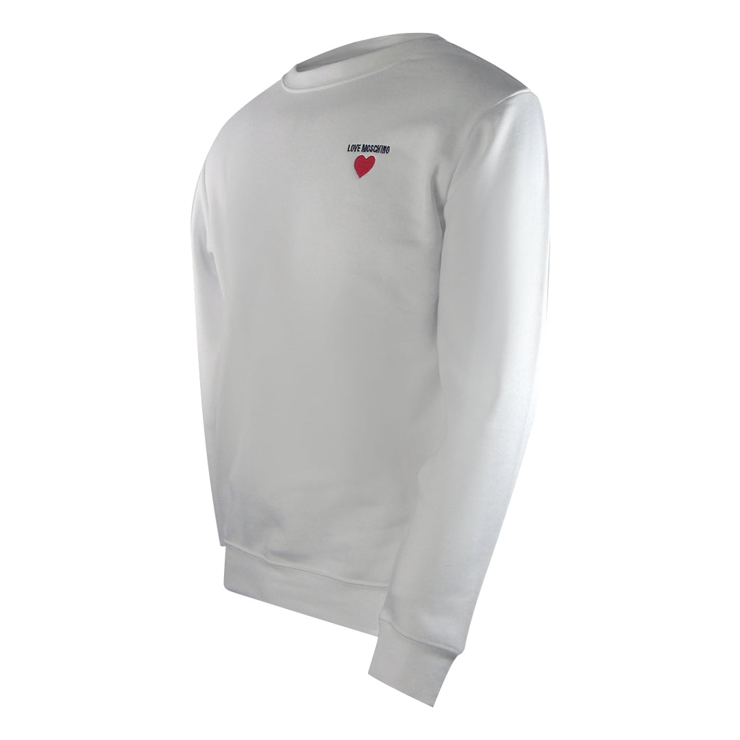 Love Moschino Jh6925Pp0Nl52100 White Sweater Mens