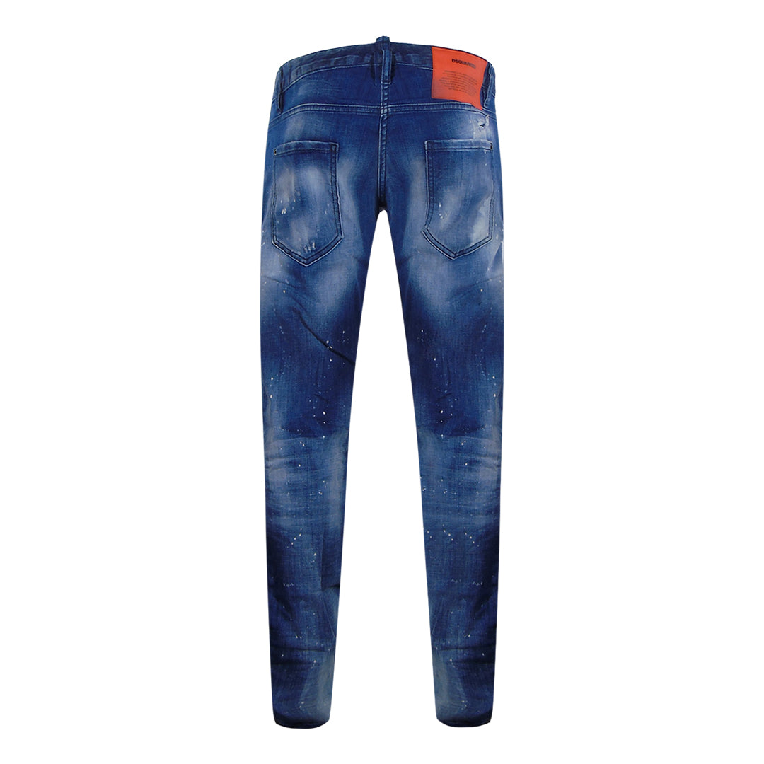 Dsquared2 S71Lb1070 S30664 Skinny Dan Jean 470 Navy Blue Jeans Mens