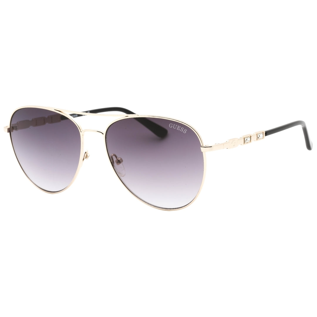 Guess Gradient Smoke Lensed Gold Sunglasses GF6143 32B