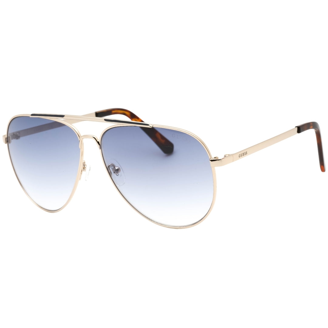 Guess Gradient Blue Lens Gold Sunglasses GU00059 32W