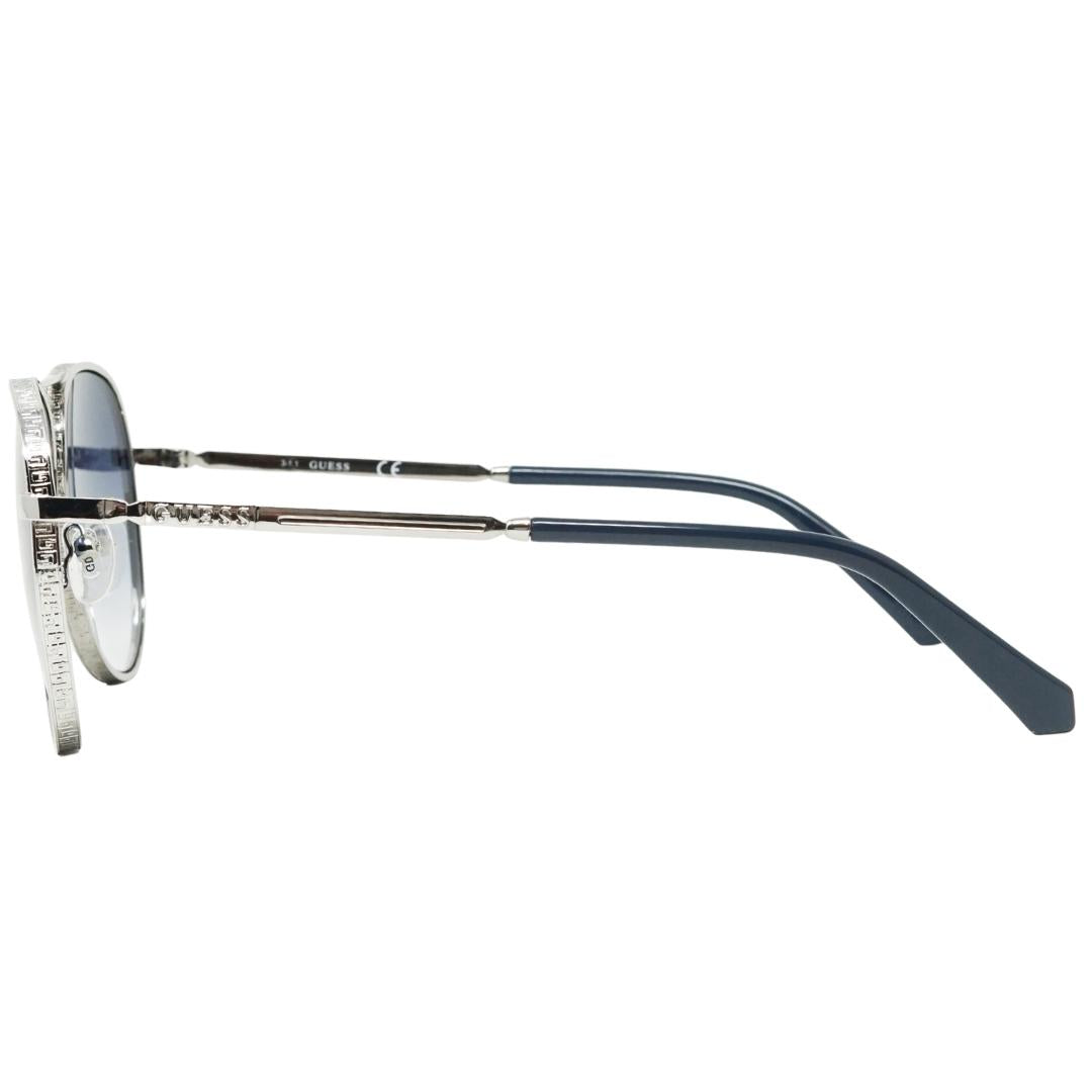 Guess Round Shiny Dark Nickeltin Sunglasses GU5206 10W