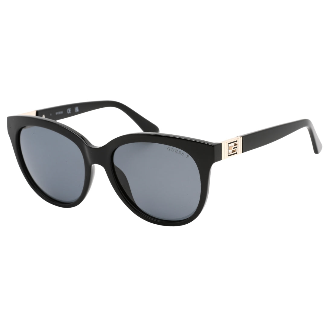 Guess Smoke Polarized Lens Shiny Black Sunglasses GU7850 01D