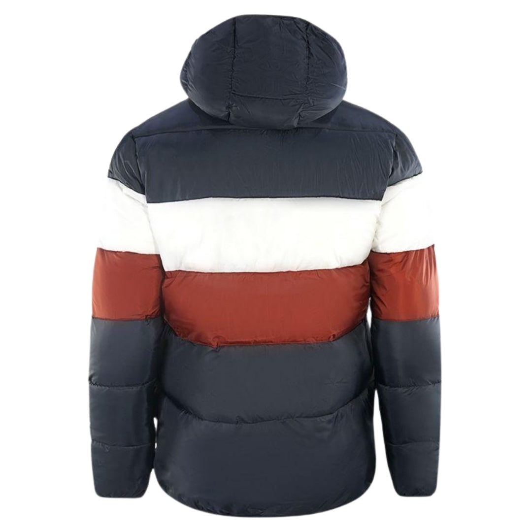 Lyle Scott Colour Block Navy Blue Puffer Jacket