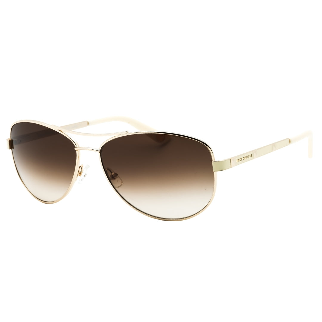 Juicy Couture Brown Gradient Lens Light Gold Sunglasses One Size