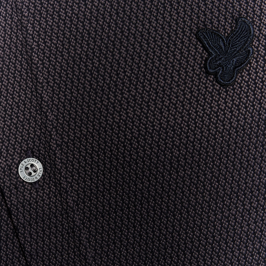 Lyle & Scott Navy Blue Jacquard Interlock Shirt S