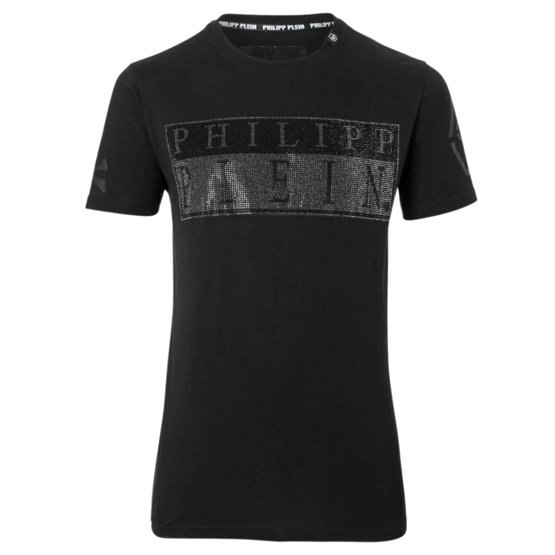 PHILIPP PLEIN PLEIN A17C MTK1358 PJY002N T-SHIRT MTK1358Blade02 BLACK/BLACK T-SHIRT MALE S