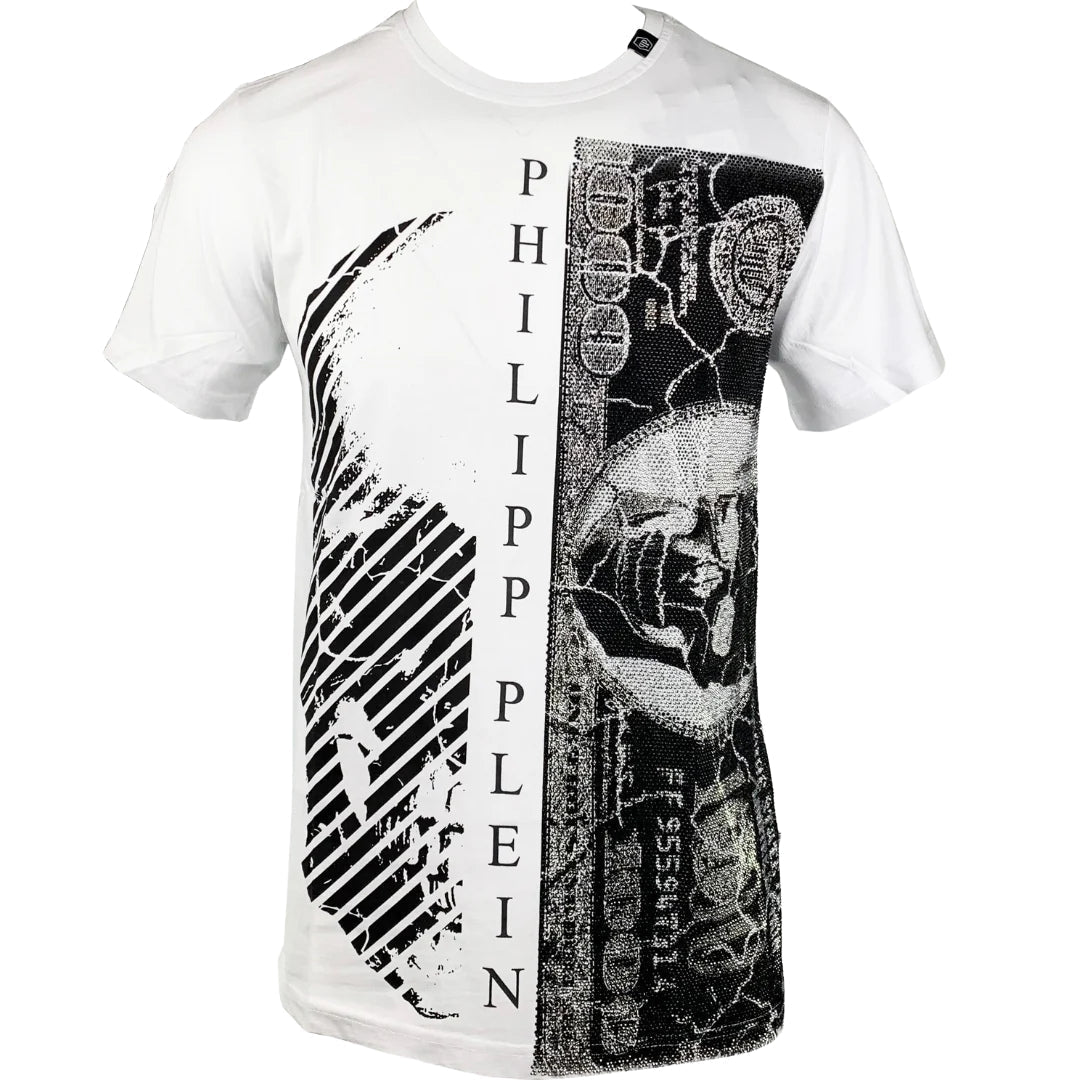 Philipp Plein Money Design White T-Shirt