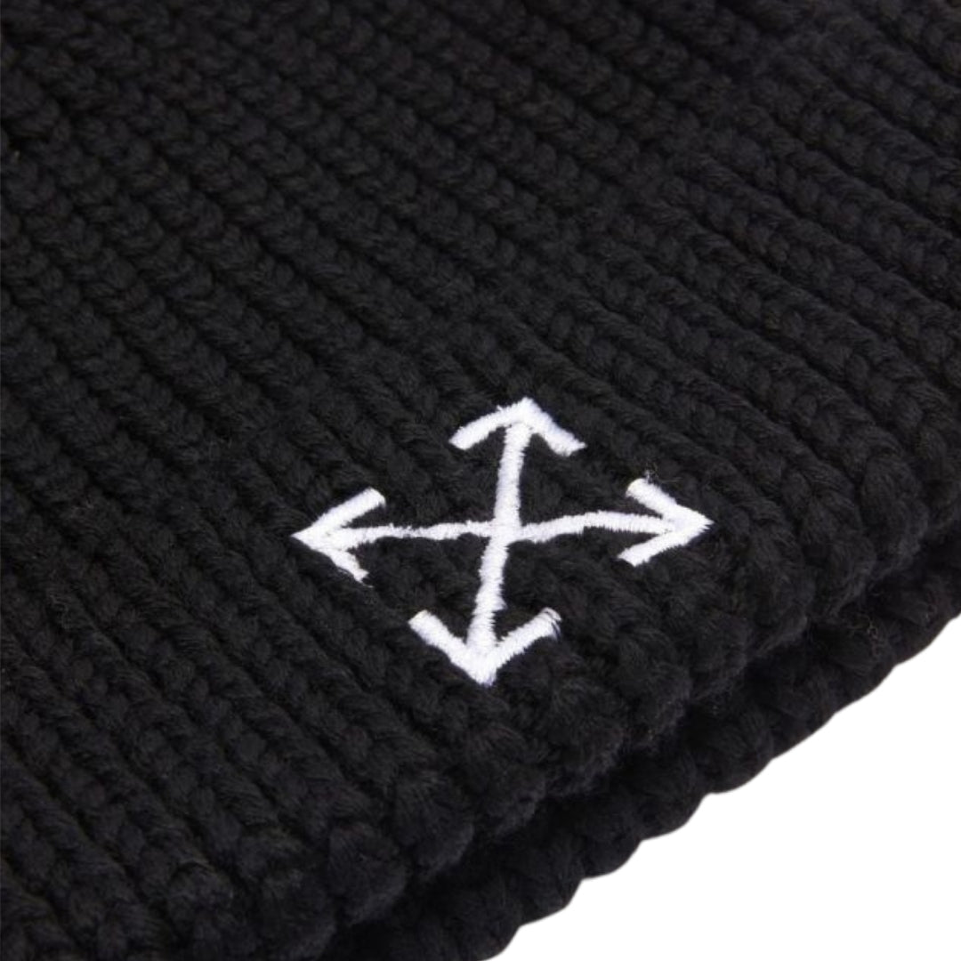 Off White Arrow Logo Black Beanie