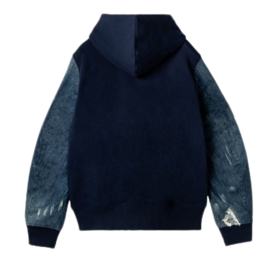 Diesel Blue Denim Sleeved Jacket-MIRR-NEW GIACCA 81E - Style Centre Wholesale