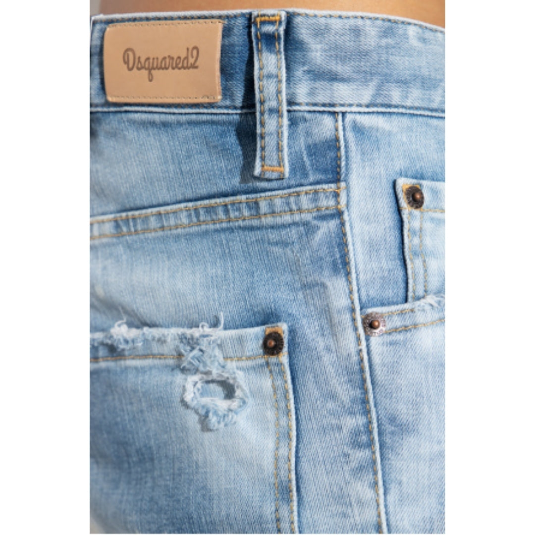 Dsquared2 Cool Guy Jean Destroyed Wash Light Blue Jeans W34