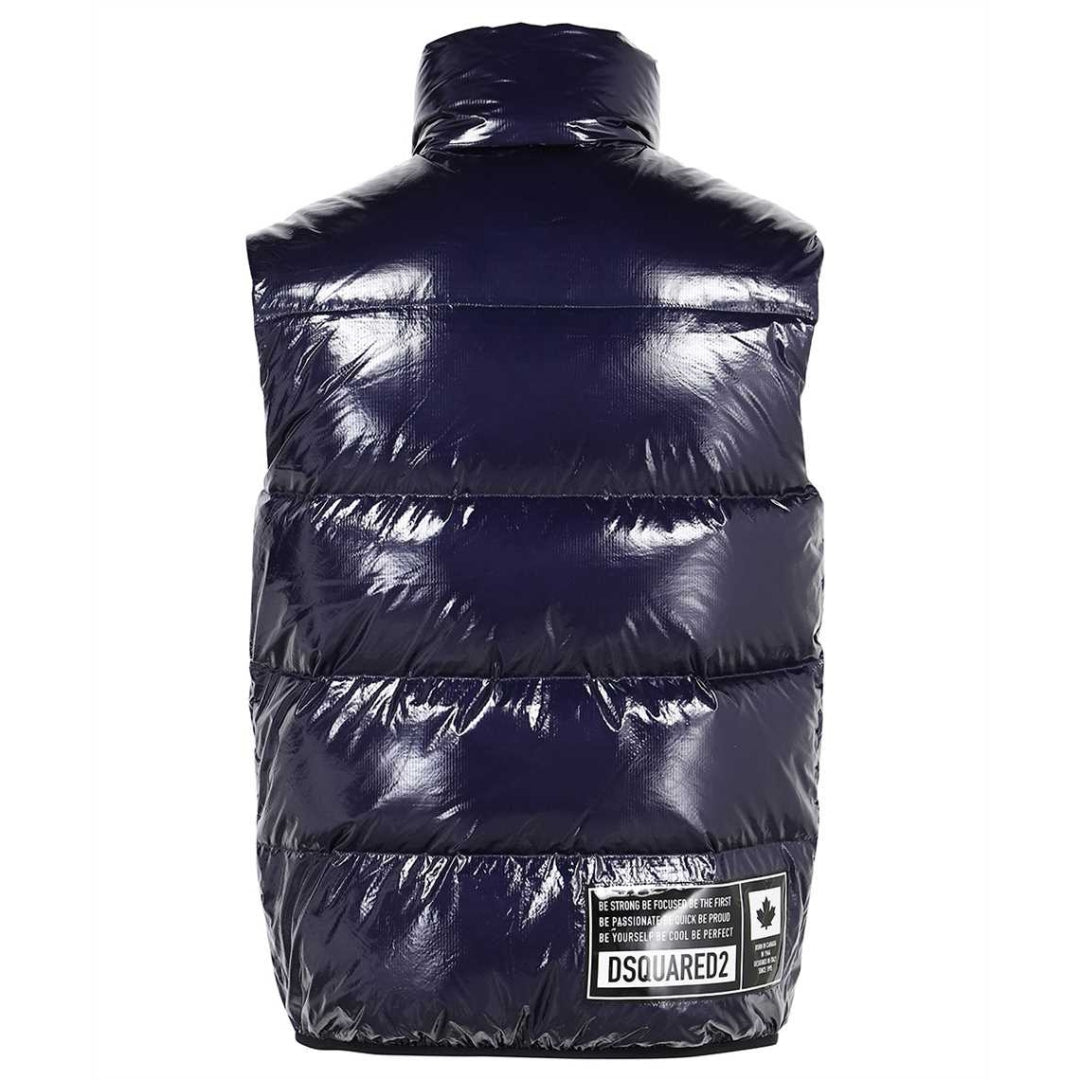 Dsquared2 S74Fb0278 S54056 Down Filled Gilet 477 Navy Blue Gilet Mens