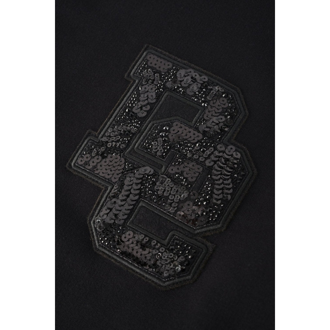 DSQUARED2 D2 Sequin Logo Black Crew Neck Jumper M