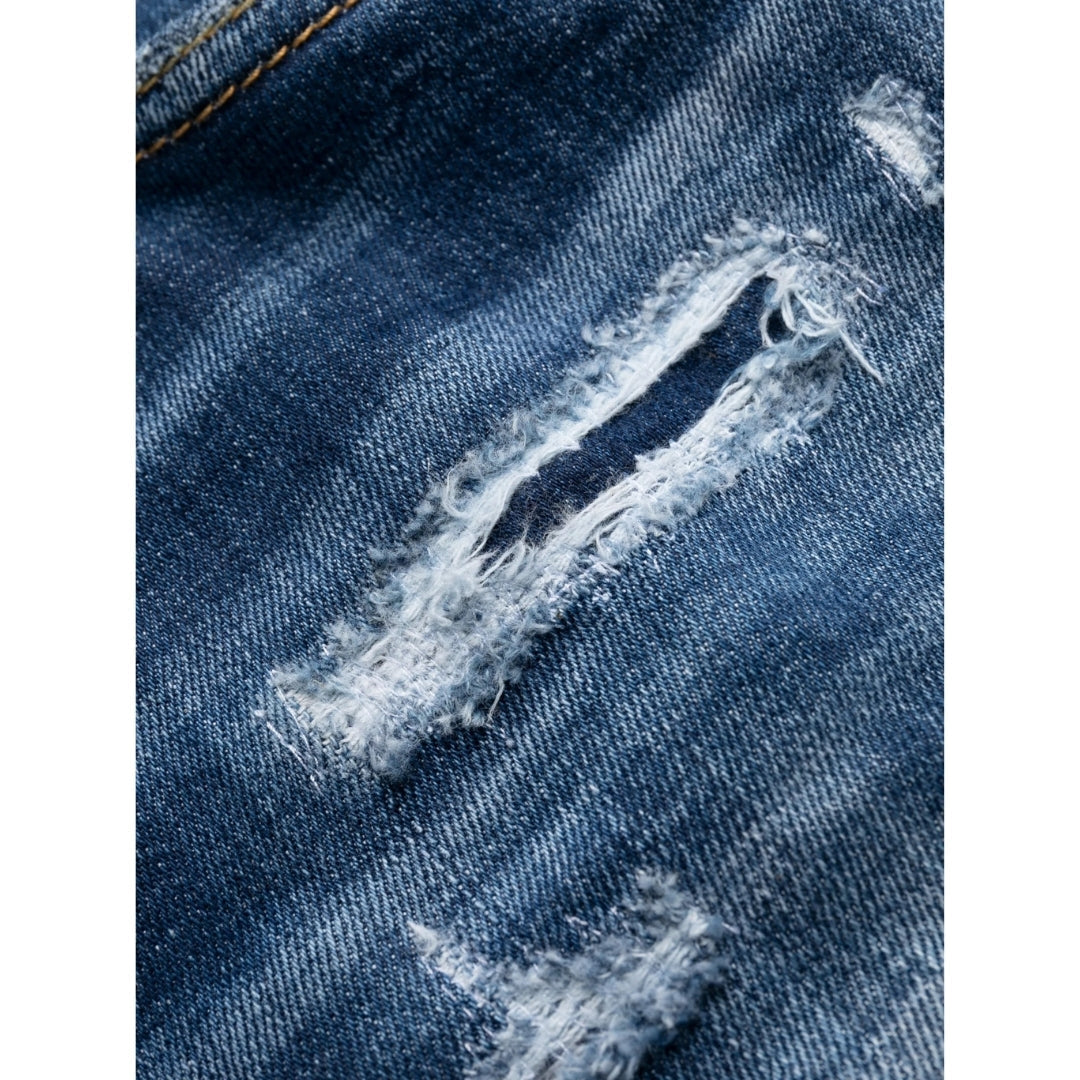 DSQUARED2 Tikdy Biker Jean Worn Reinforced Wash Blue Jeans W30
