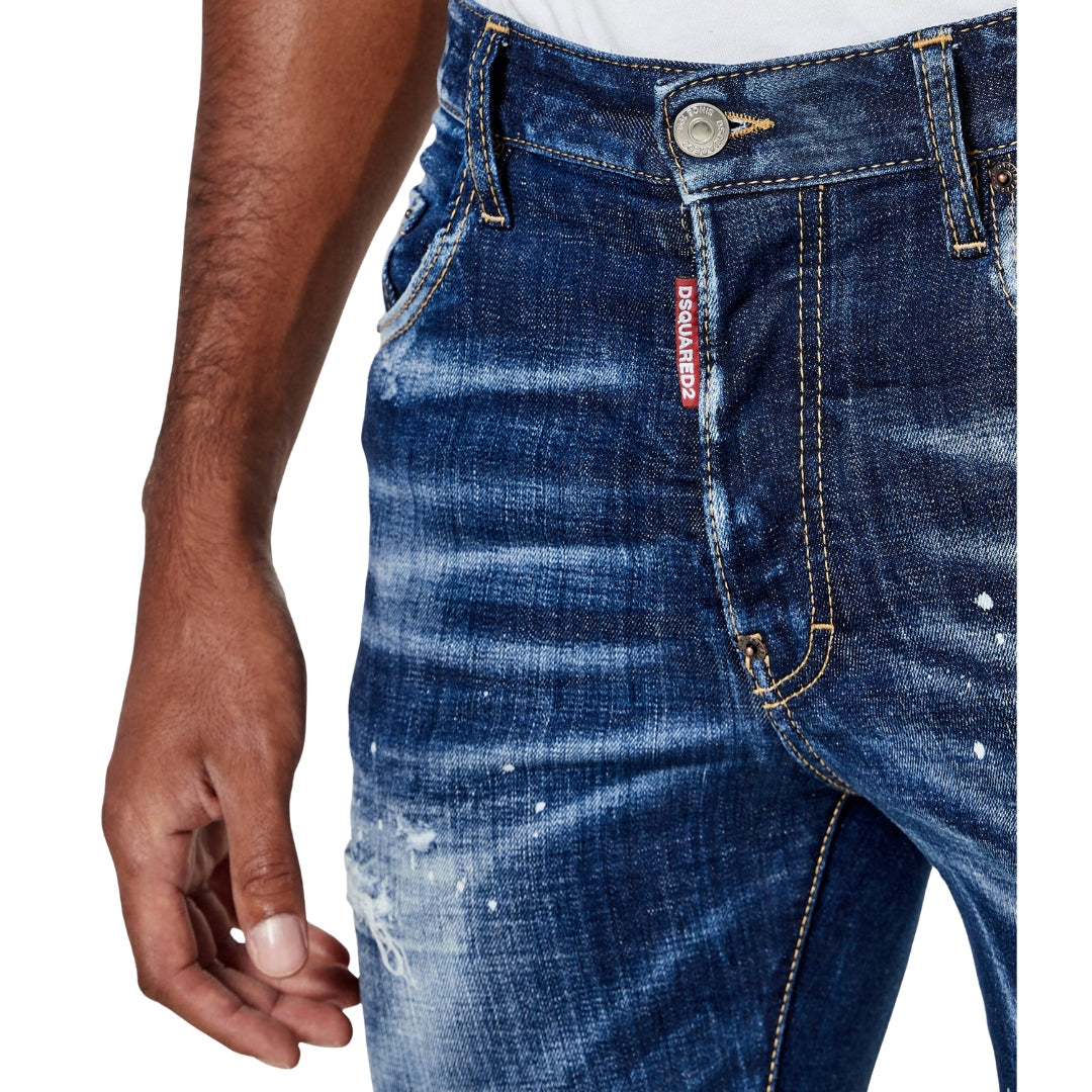 DSQUARED2 Skater Jean In Distressed Denim Jeans W32