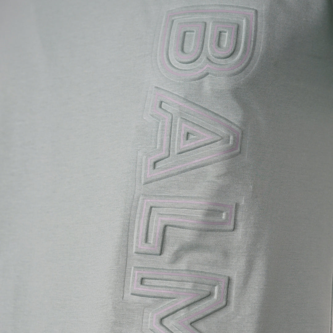Balmain Brand Embossed Logo Green T Shirt - Style Centre Wholesale