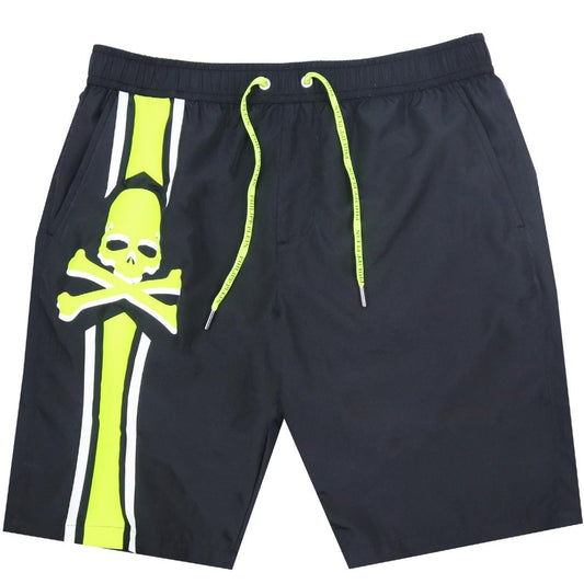 Philipp Plein Pp Skull Logo Black Swim Shorts
