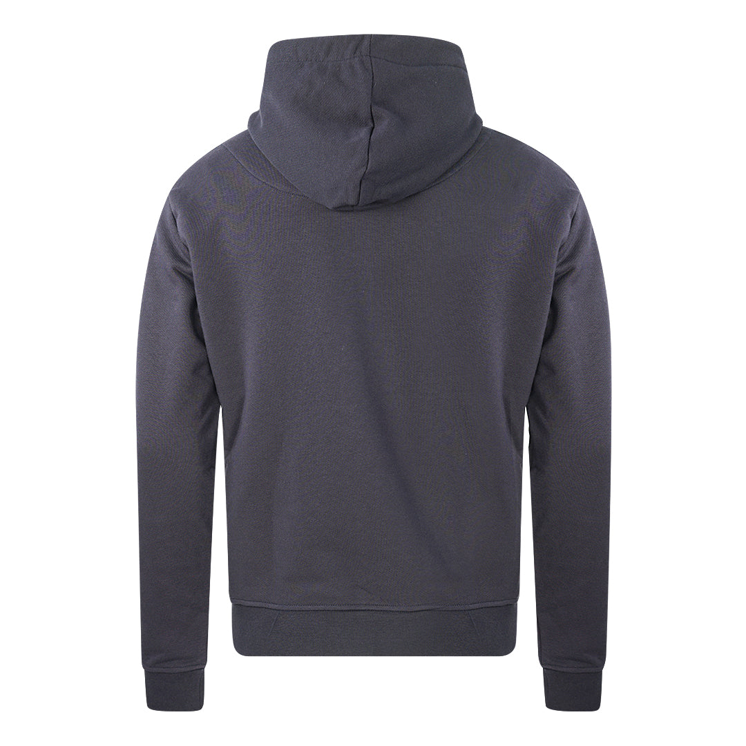 Aquascutum Triple Lion Check Logo Navy Hoodie