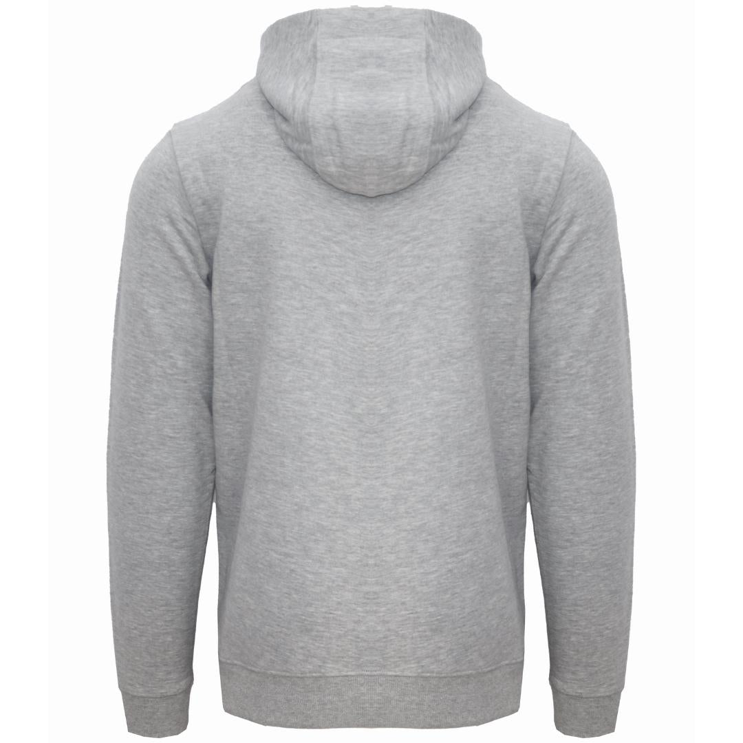 Aquascutum London Embossed Signature Logo Grey Zip Up Hoodie