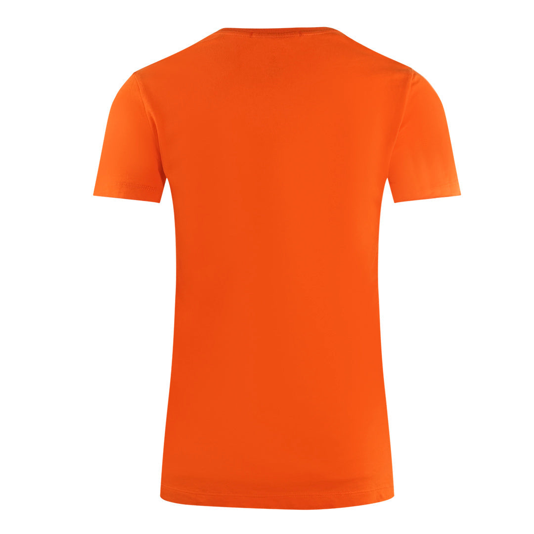 Parajumpers Fede Brand Logo Orange T Shirt