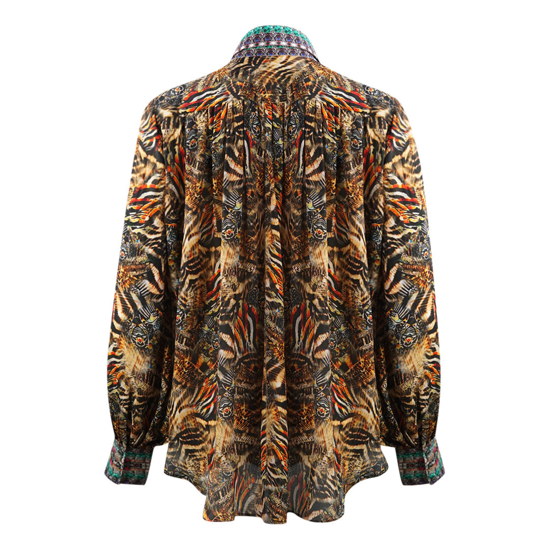 Inoa Golden Eagle 120214 Multicoloured Puff Sleeve Shirt Golden Eagle 120214