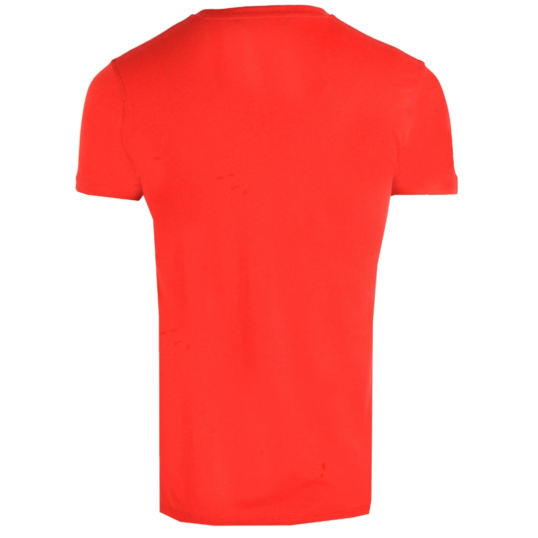 Roberto Cavalli Logo Red TShirt HST68F 02000