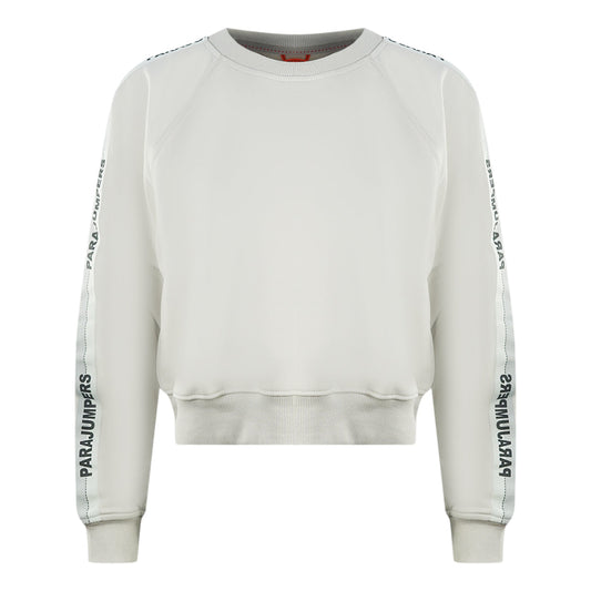 Parajumpers Lauk Brand Logo Taped Sleeve Birch Jumper