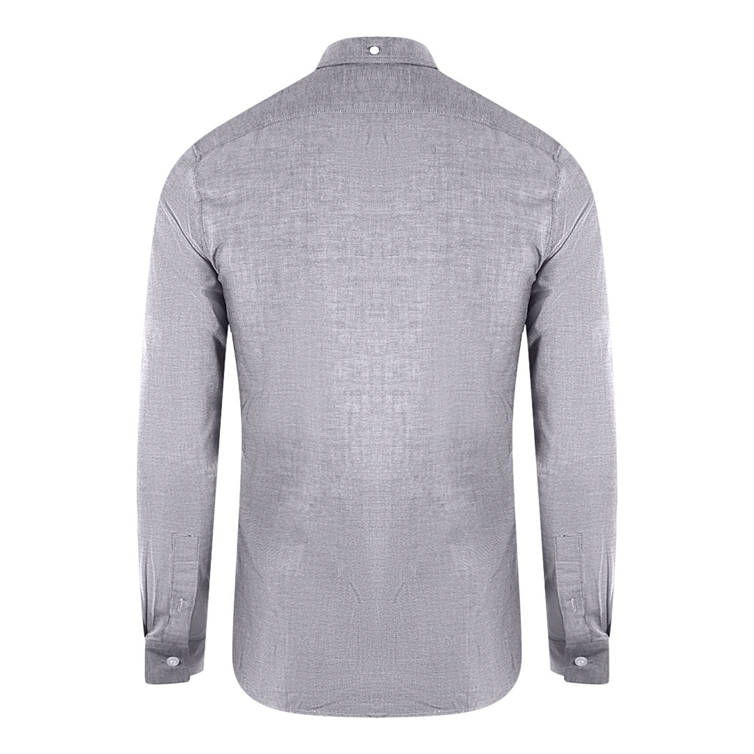 Lyle Scott Blue Long Sleeved Slim Fit Chambray Shirt