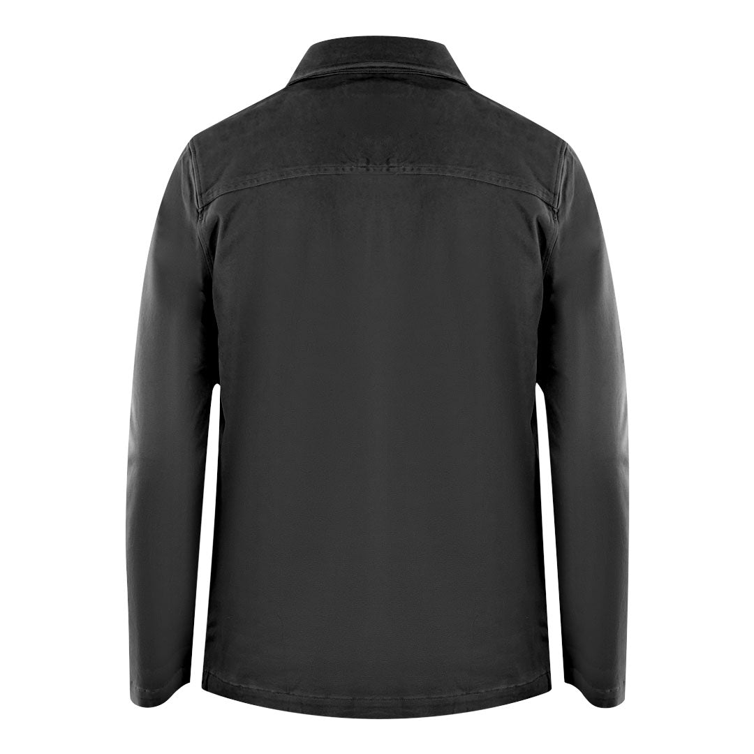 Lyle Scott Cotton Ripstop Black Overshirt Jacket