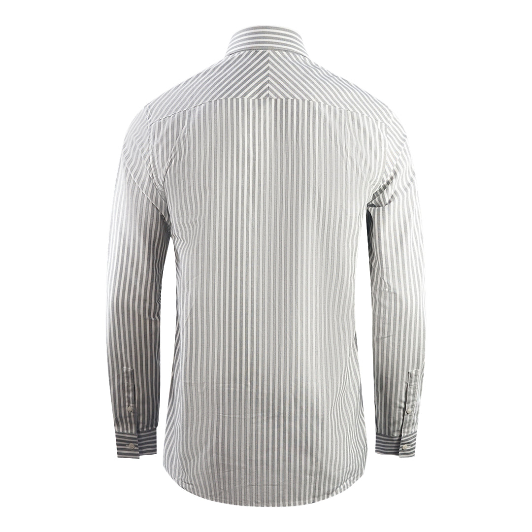 Fred Perry Casual Striped Navy Blue Oxford Shirt M1661 608