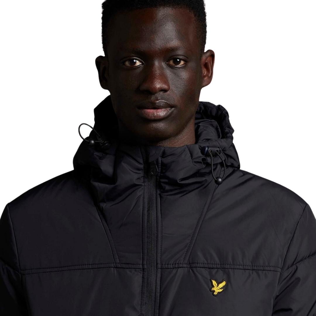 Lyle Scott Branded Black Hooded Jacket Jk1119V Z865