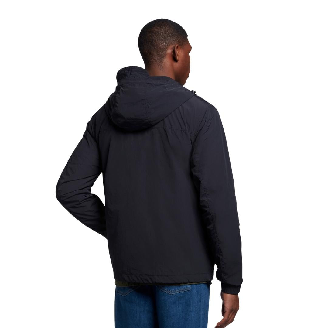 Lyle Scott Branded Black Hooded Parka Jacket