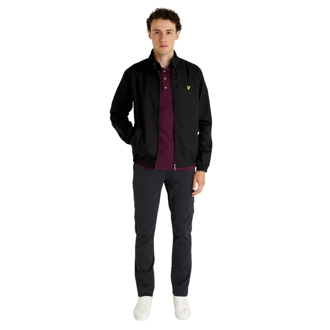 Lyle & Scott Branded Black Short Zip-Up Jacket JK462VC Z865