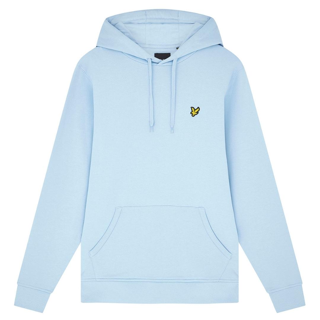 Lyle Scott Branded Light Blue Pull Over Hoodie