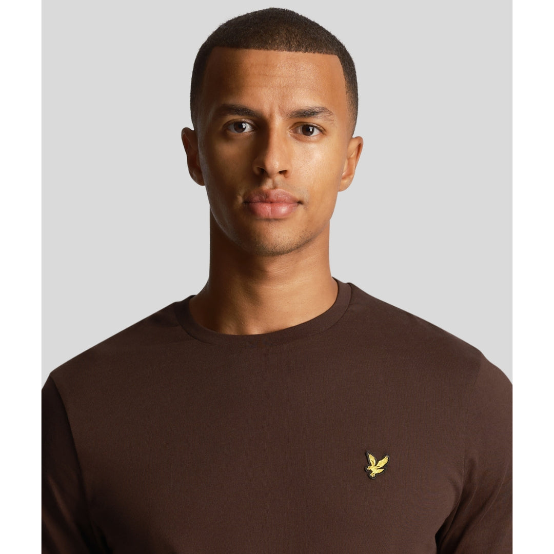 Lyle Scott Branded Chest Logo Sediment T Shirt