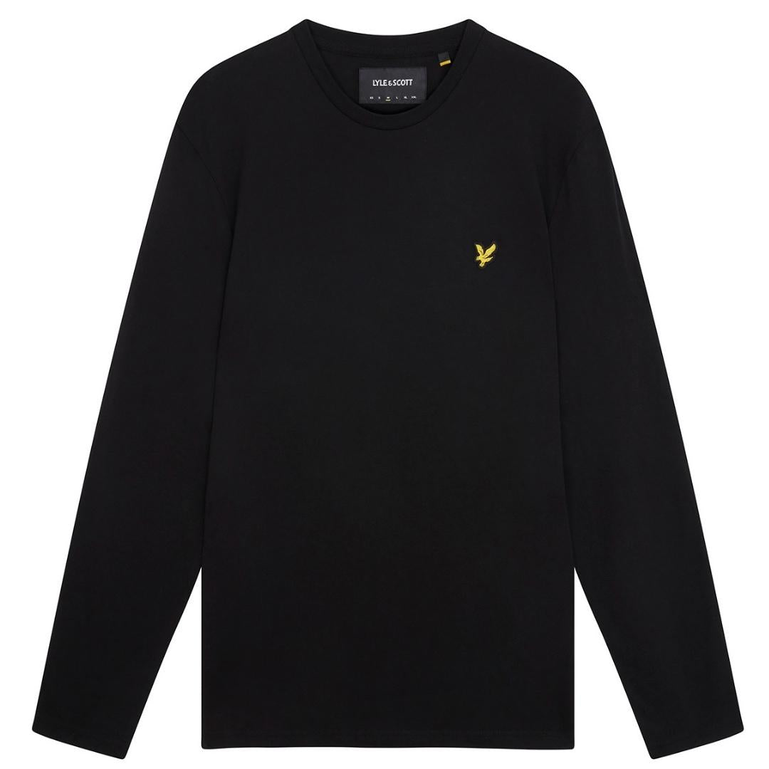 Lyle Scott Branded Black Long Sleeve T Shirt