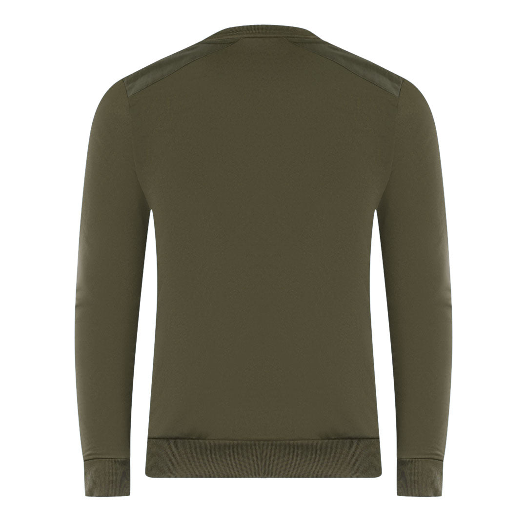 Lyle Scott Ripstop Panel Green Sweater